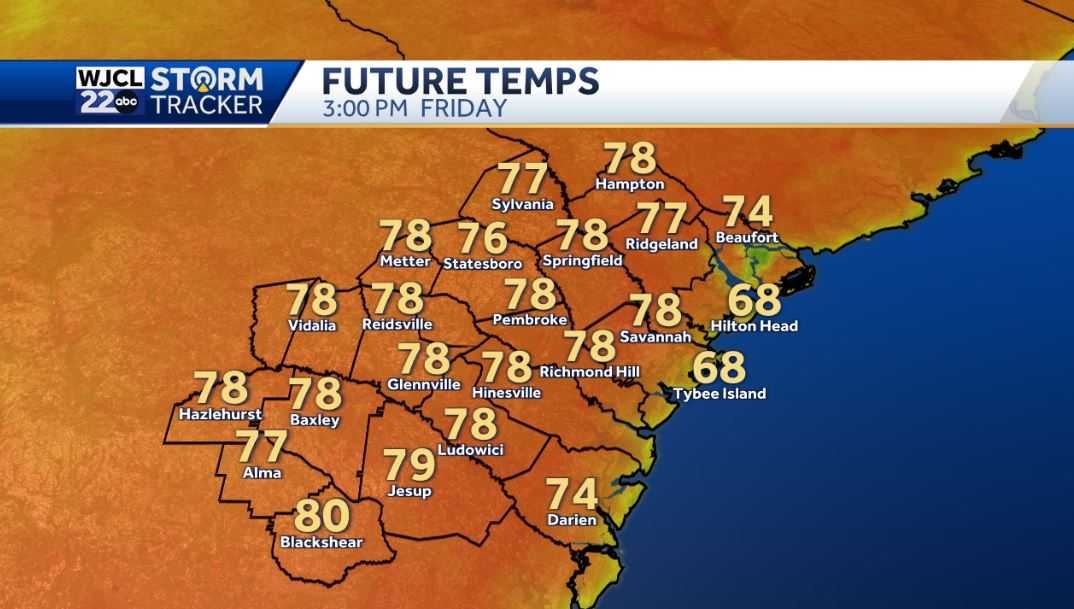 Dry & warm the next few days but severe storms possible by Sunday - WJCL
