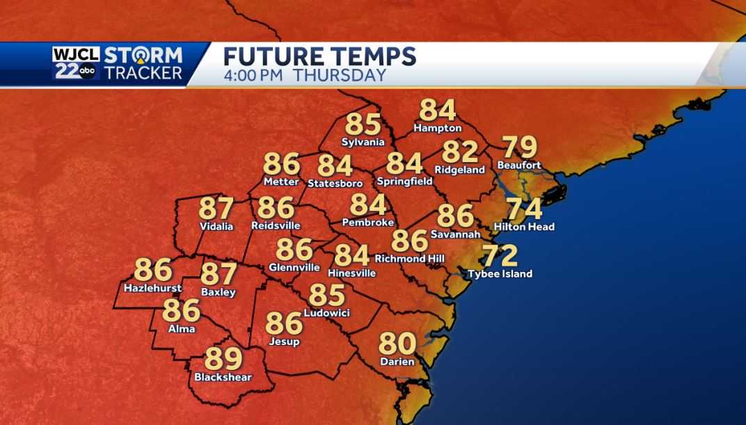 Spotty showers possible today, plus tracking very warm weather - WJCL