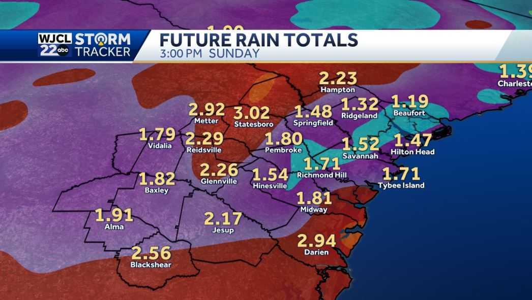Umbrella needed today and tomorrow with downpours at times - WJCL