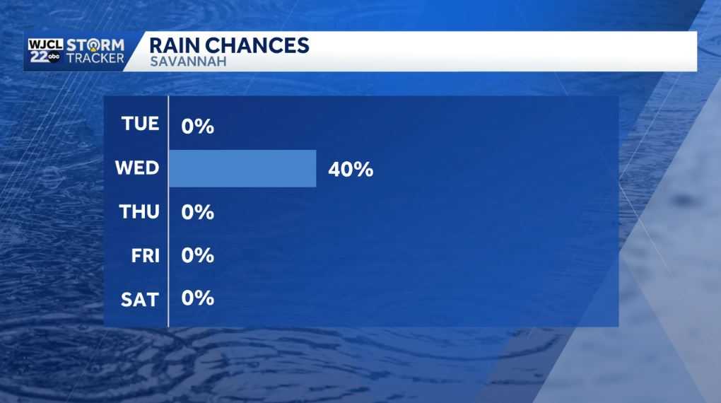 Spring-like for the Savannah area, plus showers by tomorrow - WJCL