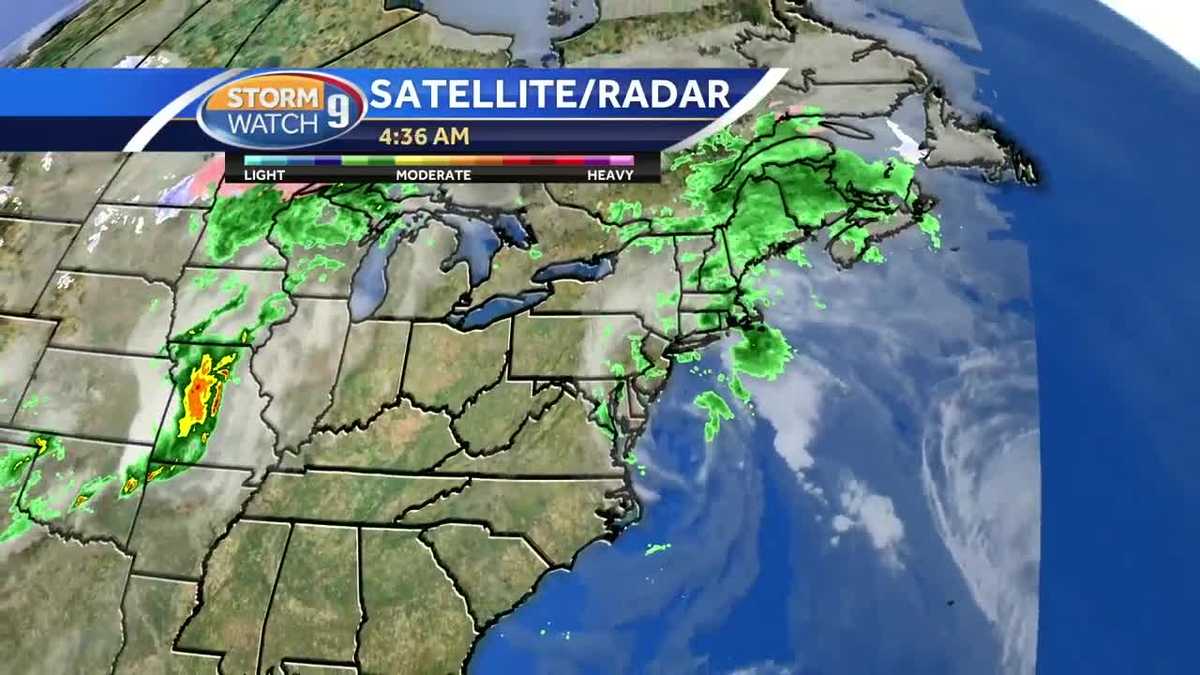 Rain to taper off Wednesday evening before warming trend