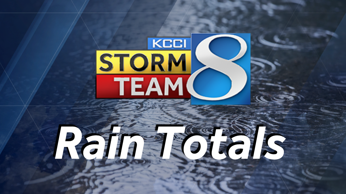 Rainfall in Des Moines How much rain hit Iowa since Monday
