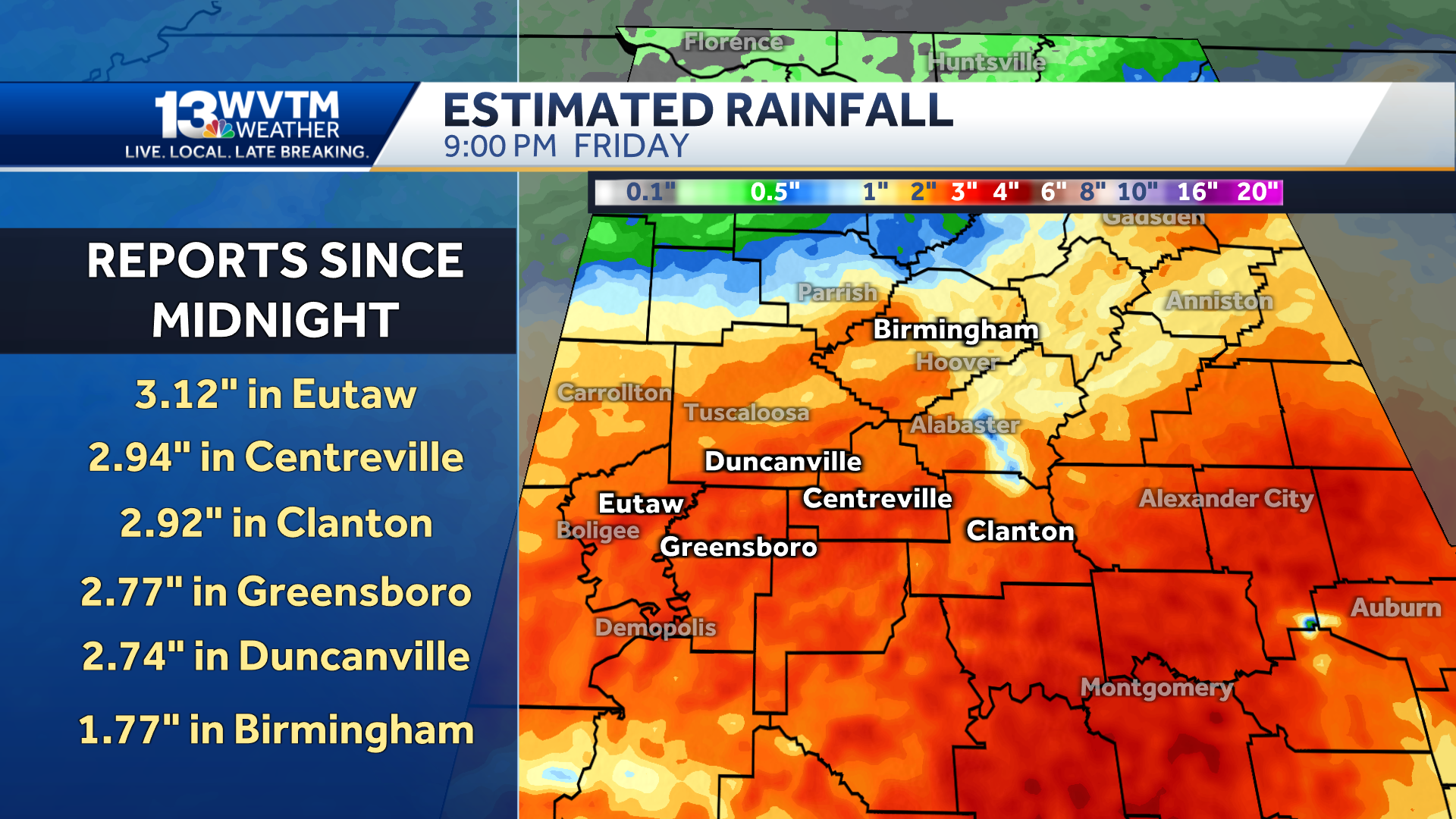 Heavy rain moves out and the weekend looks cooler for Central Ala. - Vimarsana News