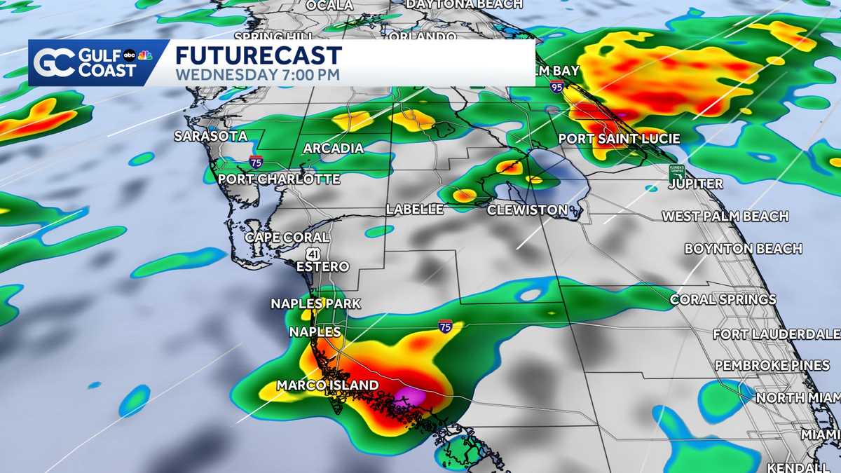 Stormy pattern lingers for the Gulf Coast Wednesday