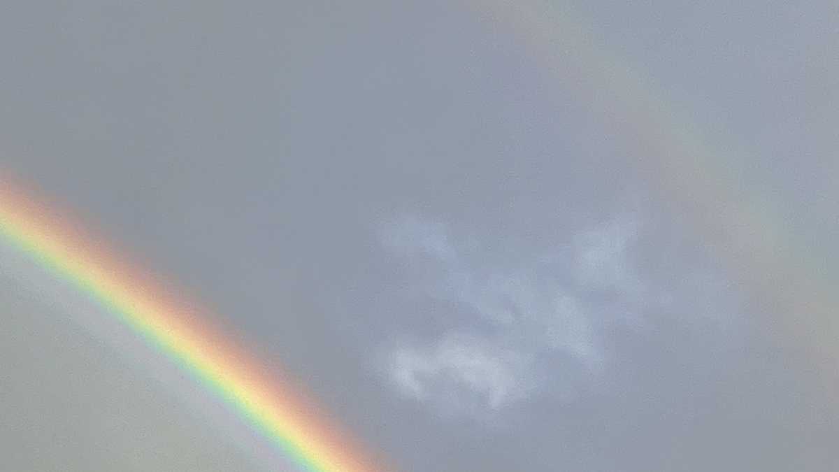 Stunning photos of rainbows in Mass. following weekend storm