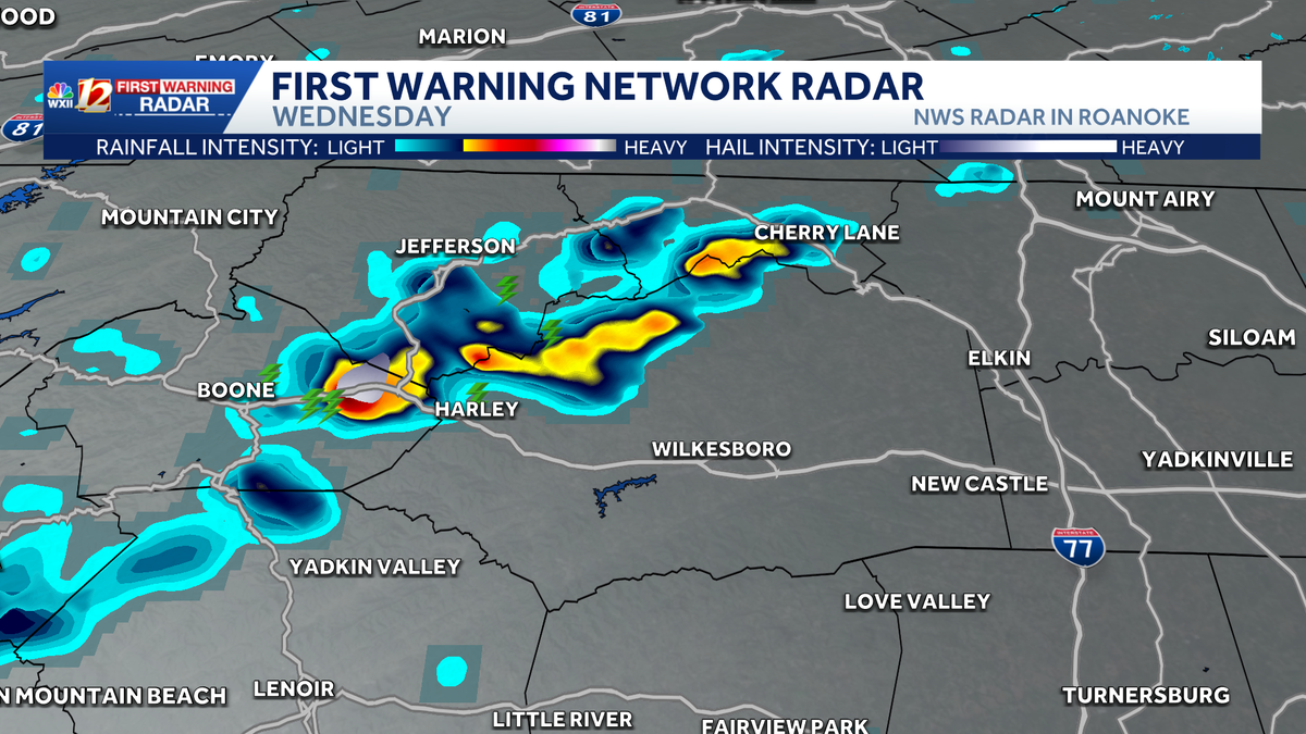 Severe storms possible in parts of Virginia Wednesday | Rain, storms moving toward the Triad