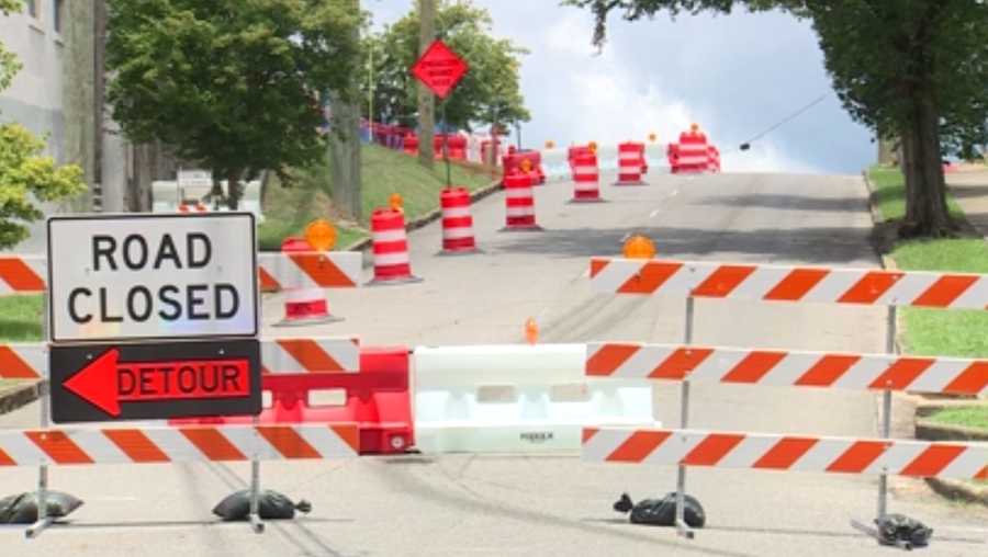 portion of richard arrington jr. blvd closed