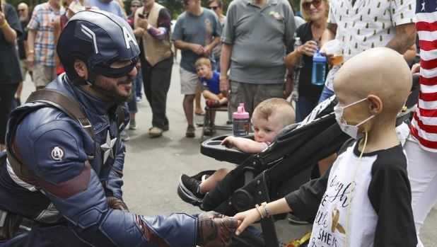 Motorcyclists, Captain America rally behind girl with Stage 4 cancer