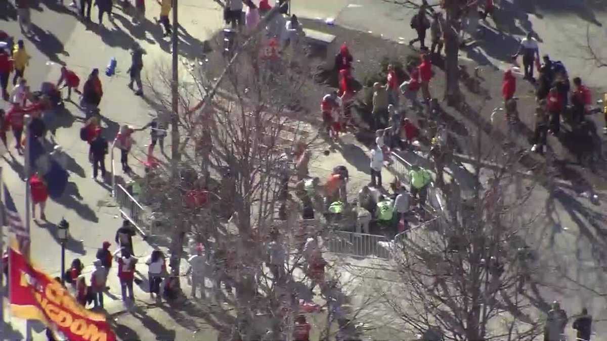 Shooting reported at Super Bowl Victory Rally