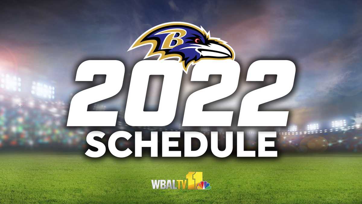 give me the ravens schedule