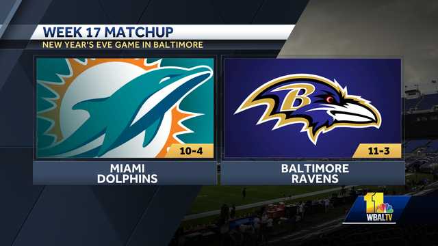Ravens-Dolphins game on New Year's Eve staying put - Vimarsana News