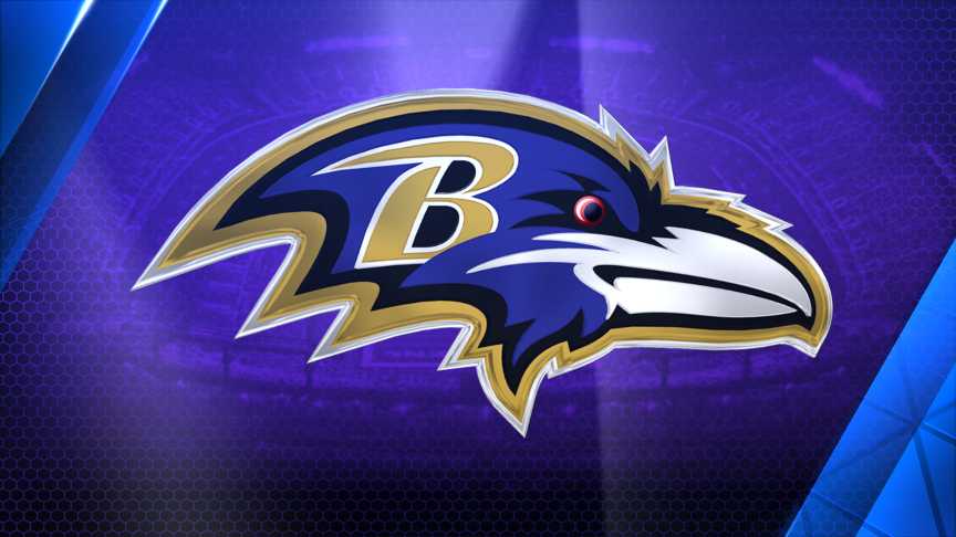Baltimore Ravens Logo NFL Edible Cake Topper Image 