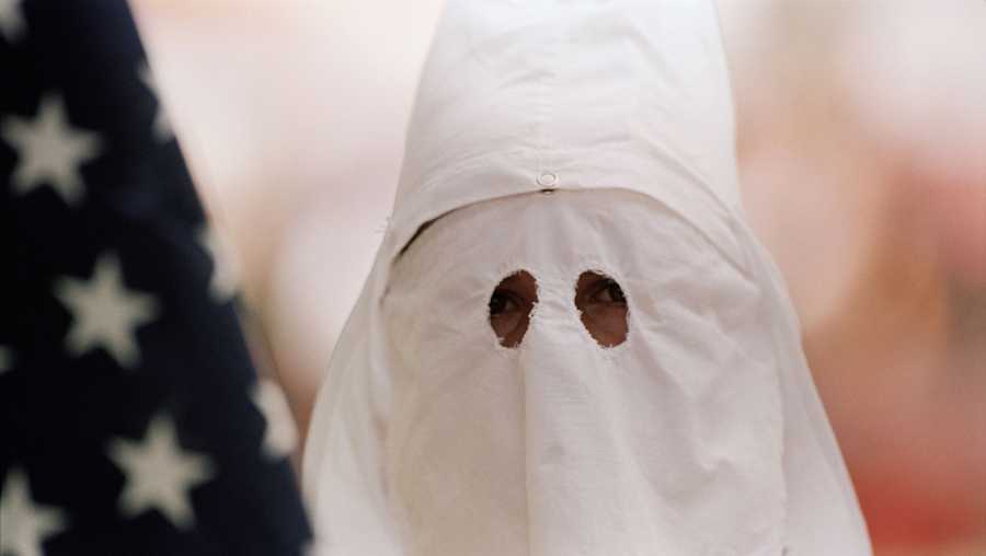 A file photo of a Ku Klux Klan hood (for illustration purposes only).
