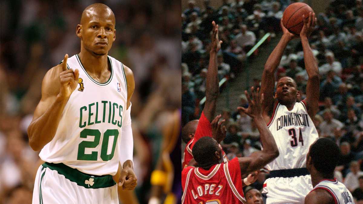Ray Allen returns to UConn and earns his degree