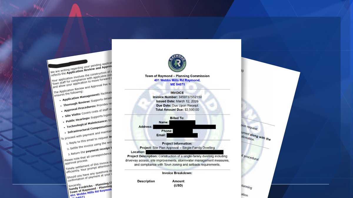 Maine town warns of fake invoices targeting nearly all recent building applicants