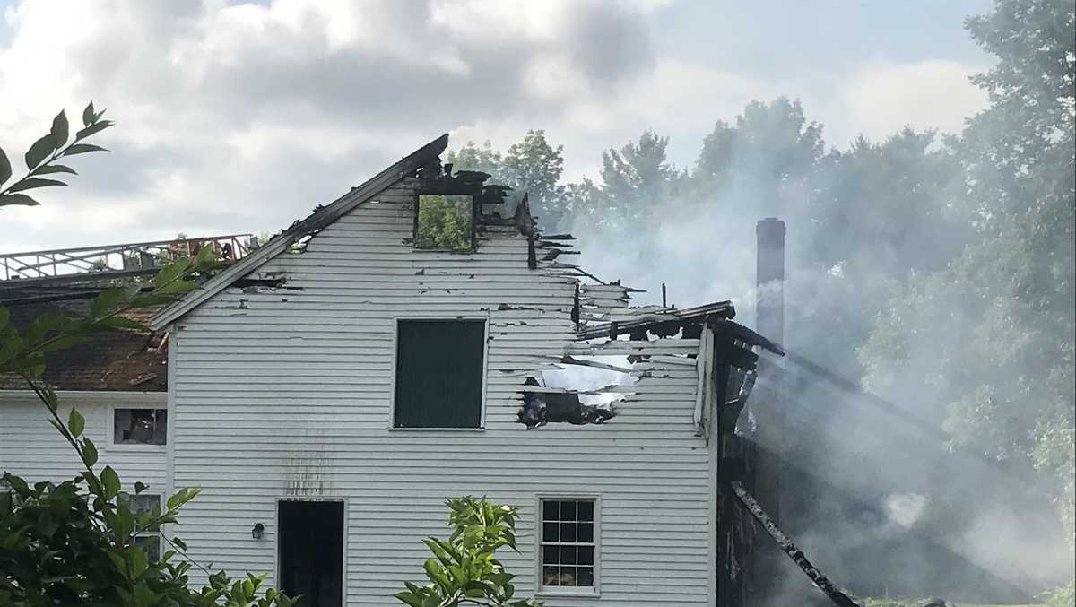 Crews from seven towns respond to house fire in Raymond