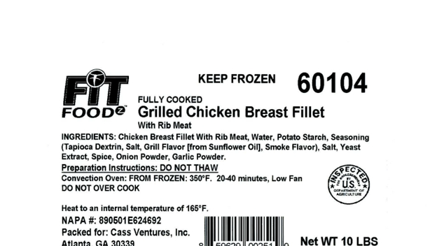 Chicken products shipped to New Hampshire recalled over listeria concerns