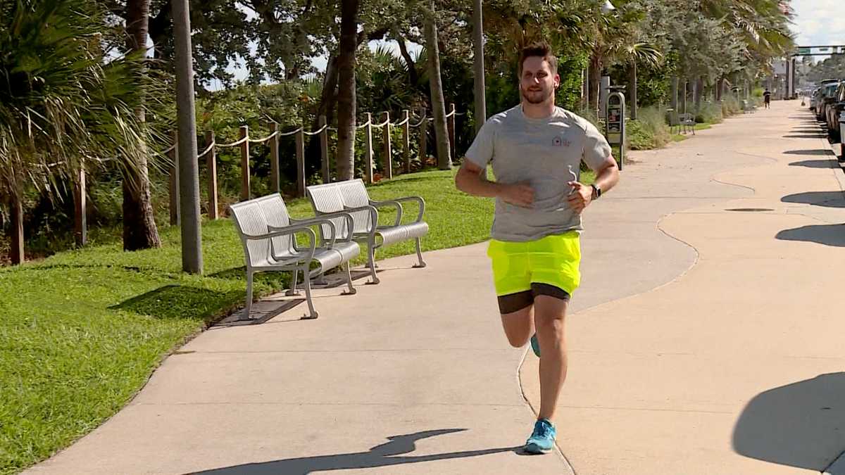 Delray Beach man tries running during COVID19 pandemic