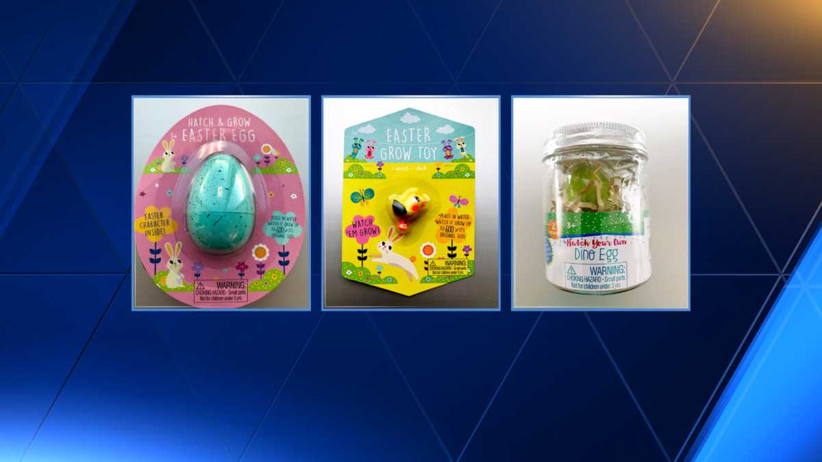 Easter toys recalled over ingestion hazard
