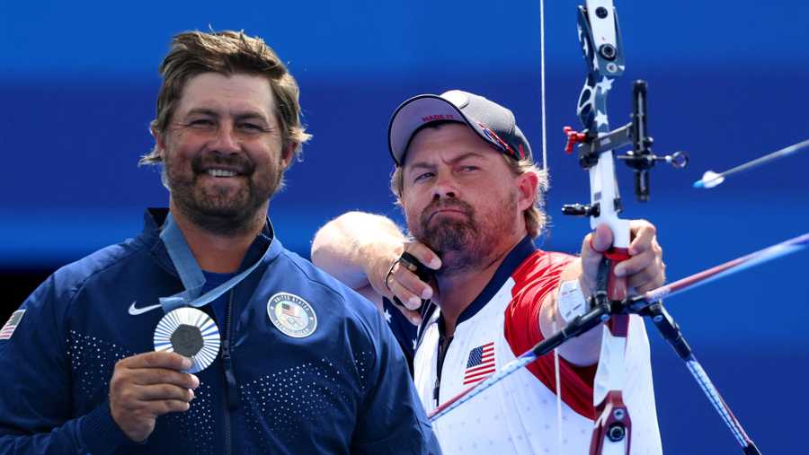 Brady Ellison of Team United States competes during the Men's Individual Gold Medal Match