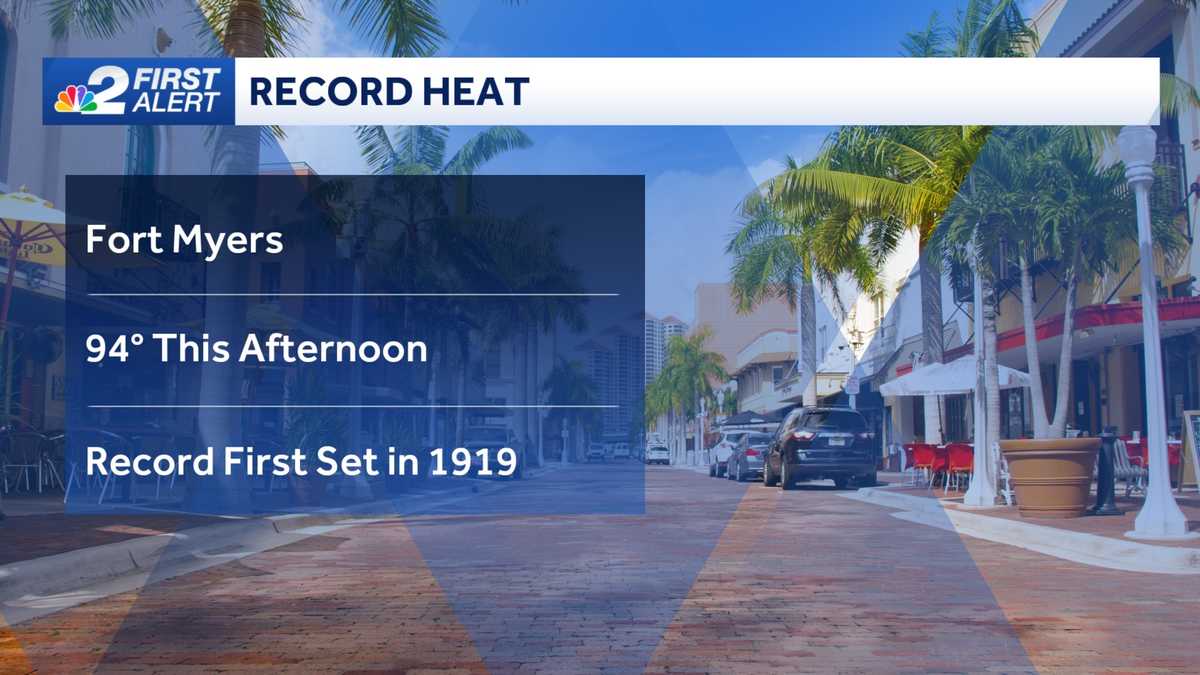 Fort Myers ties Oct. 2 record high temperature