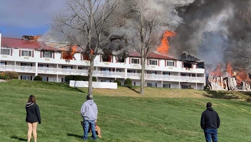 Massive fire breaks out at landmark Red Jacket Mountain View Resort