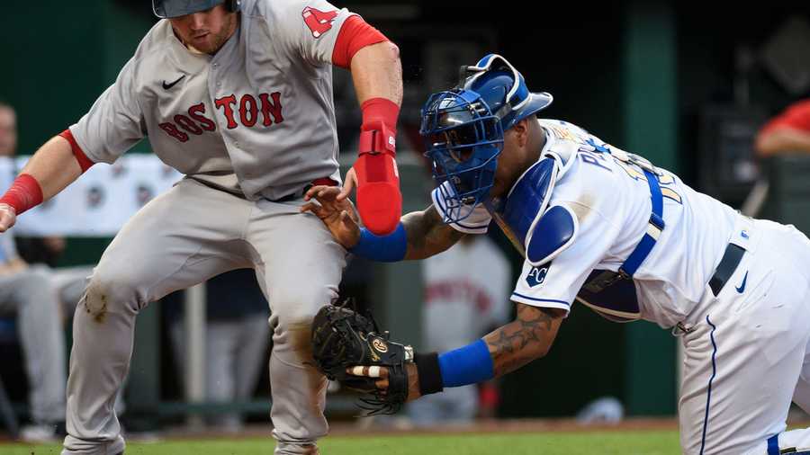 Boston Red Sox' Christian Arroyo during a baseball game in Kansas