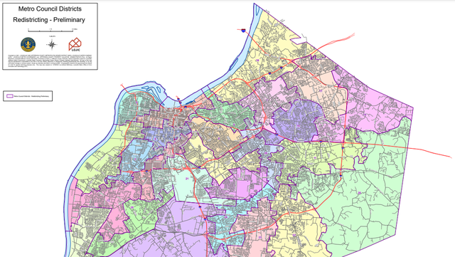 Louisville Metro District Map Metro Council Committee Proposes Redrawn District Maps