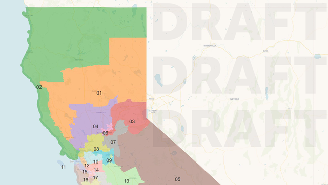 Maps show how California's redrawn congressional lines could look