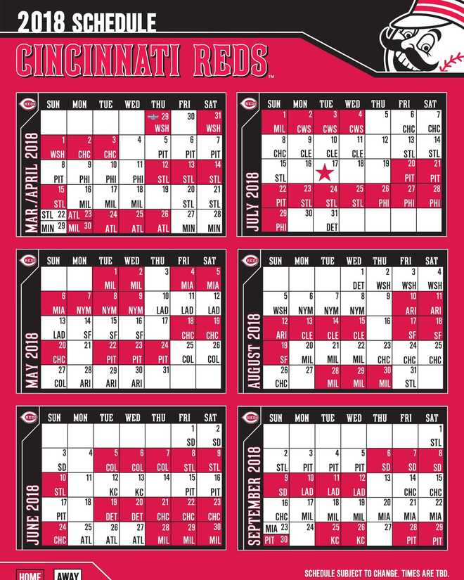 Reds to open 2018 season against Nationals March 29