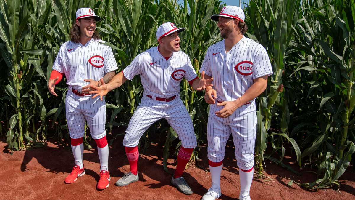 Here's What the Cincinnati Reds' Field of Dreams Uniforms Look