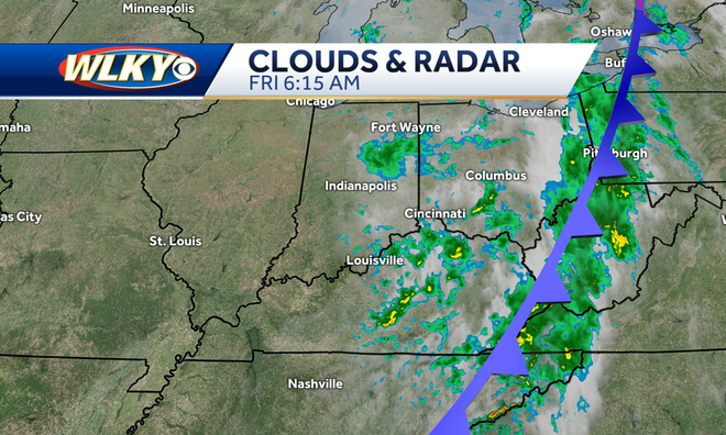 Louisville weekend weather: Skies trending drier