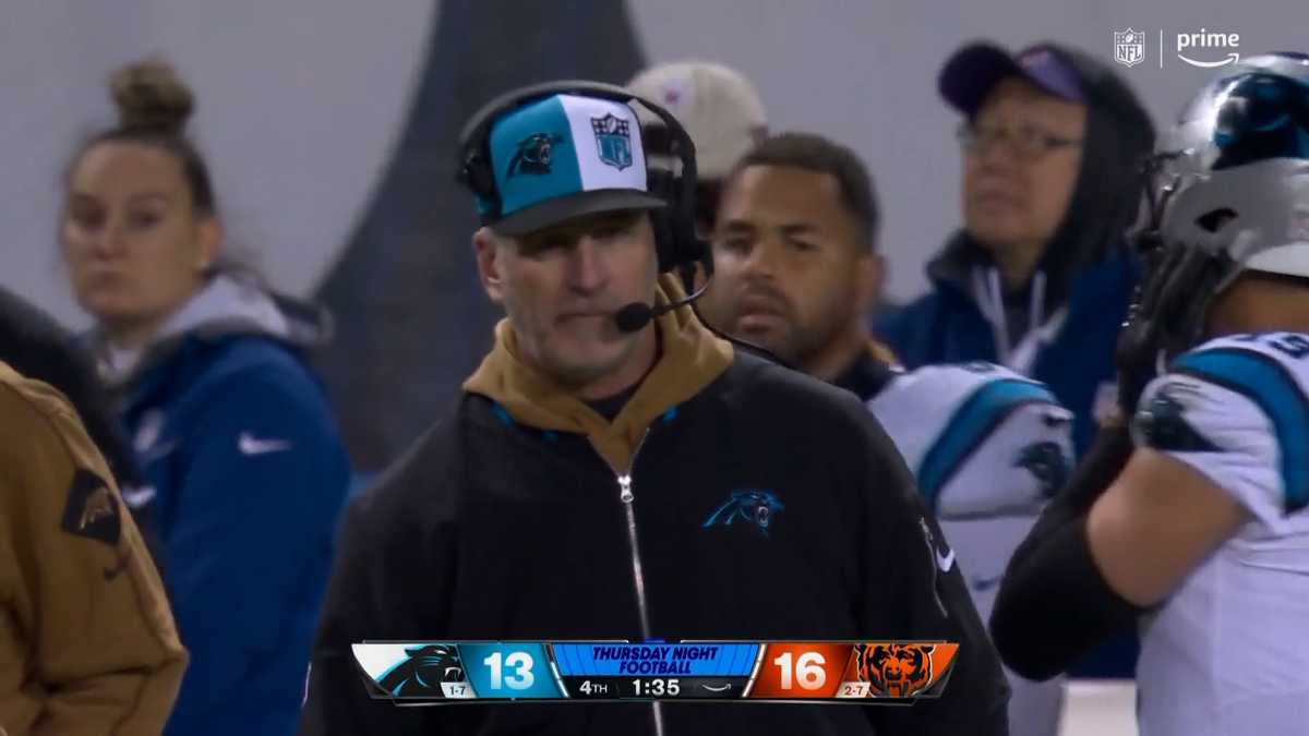 Panthers fire Frank Reich in his first season with team off to NFL-worst  1-10 record