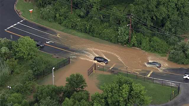 Heavy rainfall floods portions of Baltimore County