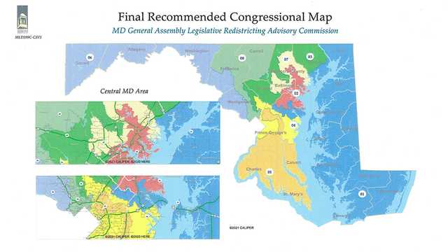 Maryland 5th District Map Legislative Leaders Present New Congressional Redistricting Maps