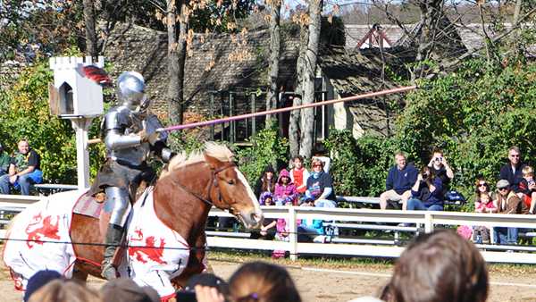   Knights joust at the Ohio Renaissance Festival