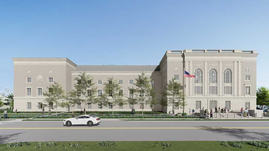 Rendering of new federal courthouse planned in Anniston