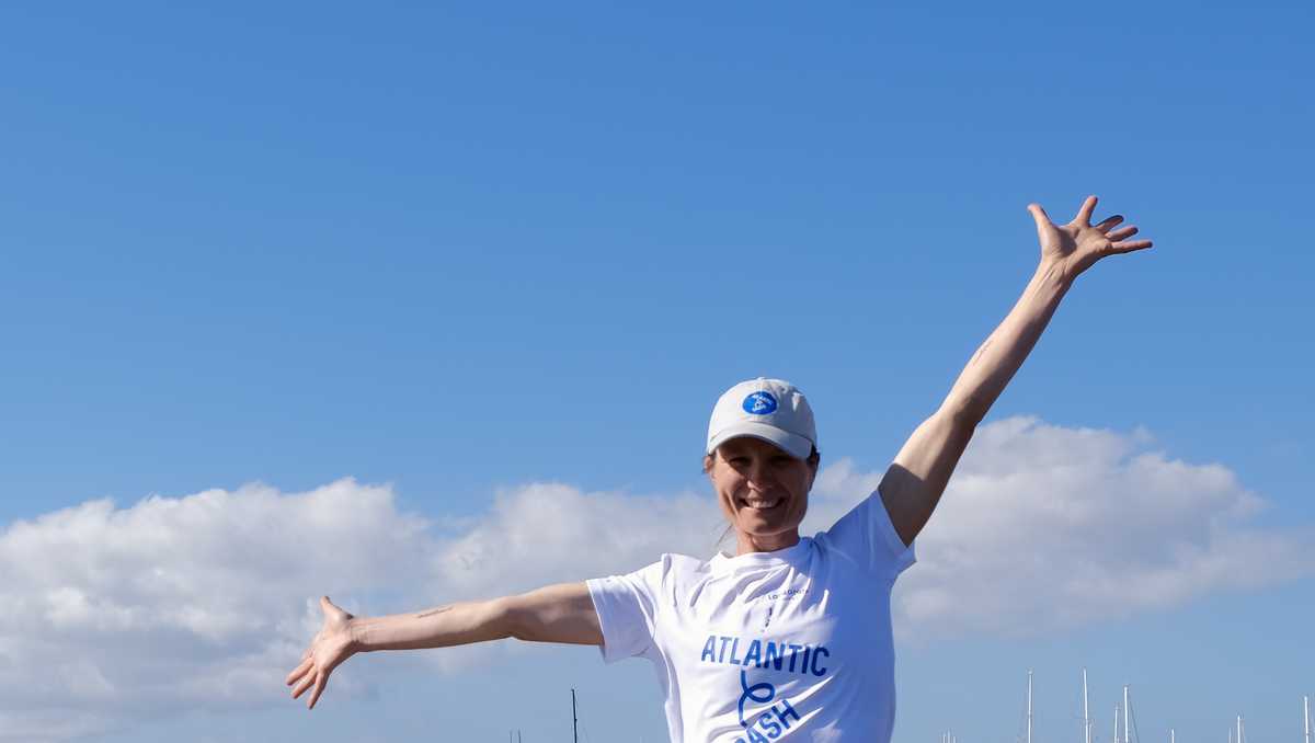 Woman prepares to row 3,200 miles across the Atlantic Ocean