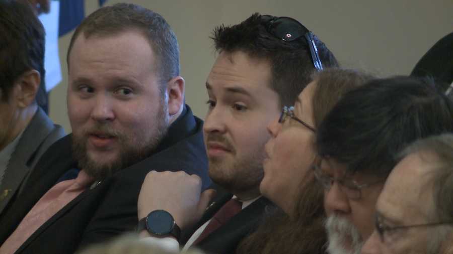 State Rep. Robert Fisher (second from left) pictured at a recent House session. He resigned from the House on Wednesday, May 17.