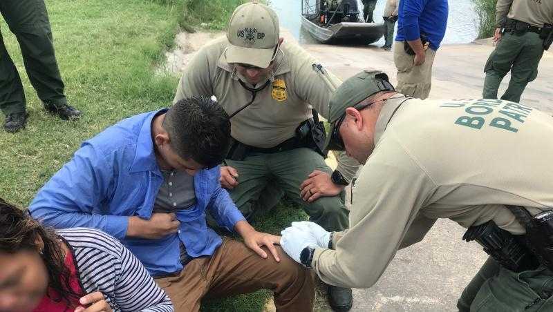 U.S. Border Patrol officials revived a 13-year-old migrant boy crossing into the United States by crossing the Rio Grande River.