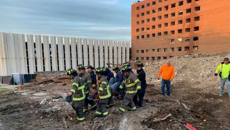 Person injured in partial building collapse in Birmingham