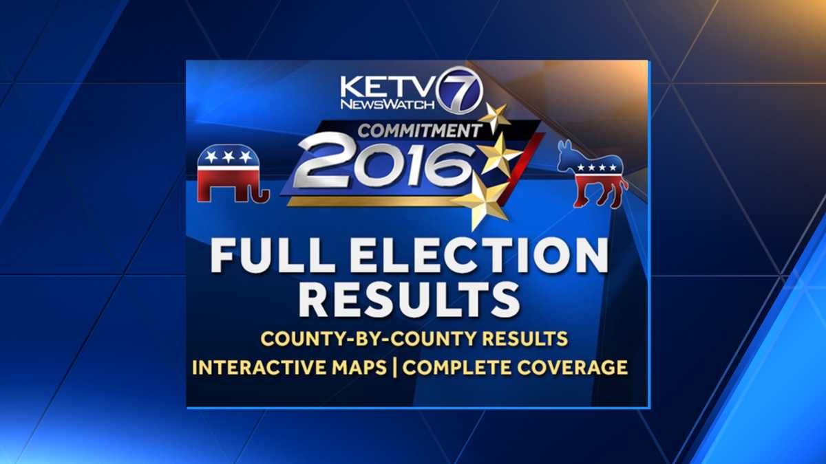 Nebraska, Iowa, U.S. Full Election Results 2016