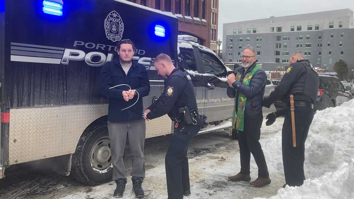 Maine faith leaders speak about being arrested at Portland protest