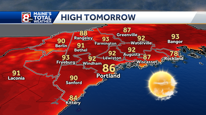 A mild night under mainly clear skies