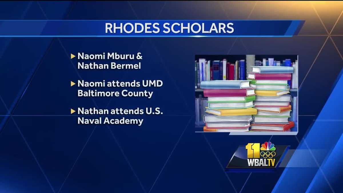 2 with ties to Maryland named as Rhodes scholars