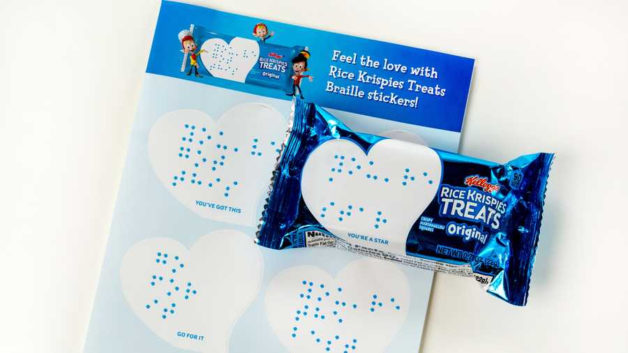 Kellogg's Releases Rice Krispies Treats Braille Stickers and an Audio Box  for Kids With Visual Impairments