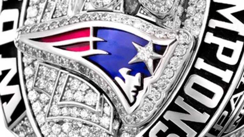 Patriots sixth super bowl on sale ring