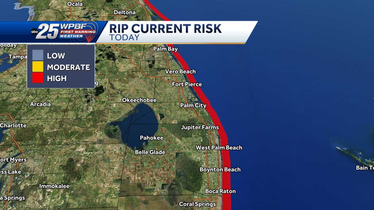 Erin causing high risk of rip currents in Florida; Beachgoers to remain cautious