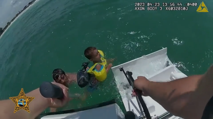 Manatee County Deputies Rescue Father Son From Rip Current