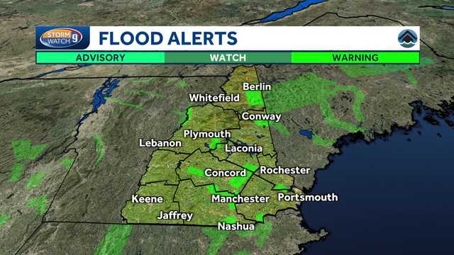 New Hampshire forecast: River flood warnings issued Tuesday - Vimarsana News